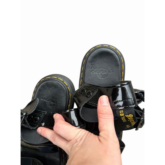 DR MARTENS unisex patent Gryphon Patent leather gladiator sandals Size W11 / M10 main image 7